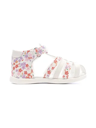 Sandales Blanc/Rose Fille Lulu Castagnette Lorya 2
