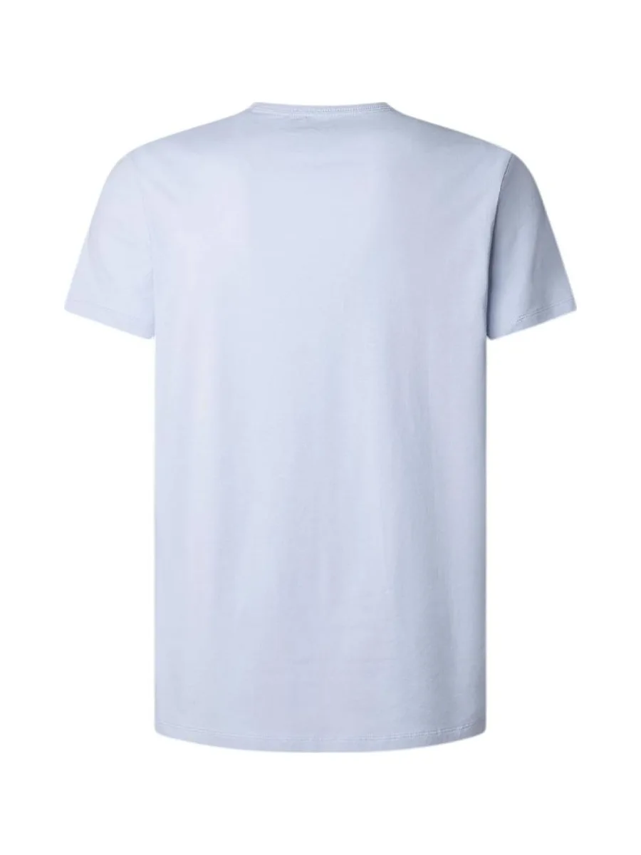 T-Shirt Bleu Clair Homme Pepe jeans Original 3