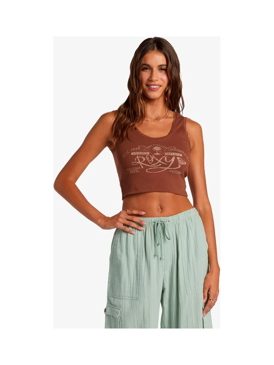 Débardeur en dentelle vintage ROXY - Haut sans manches 2