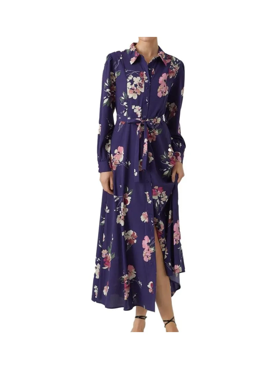 Robe Marine à Moifs Femme Vero Moda Shilah Naja 2