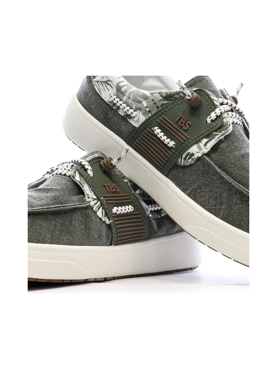 Chaussures Bateau Vertes Homme TBS Geo 8