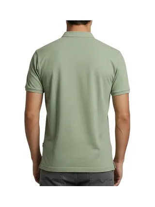 Polo Vert Homme Lee Cooper GLC2047 2