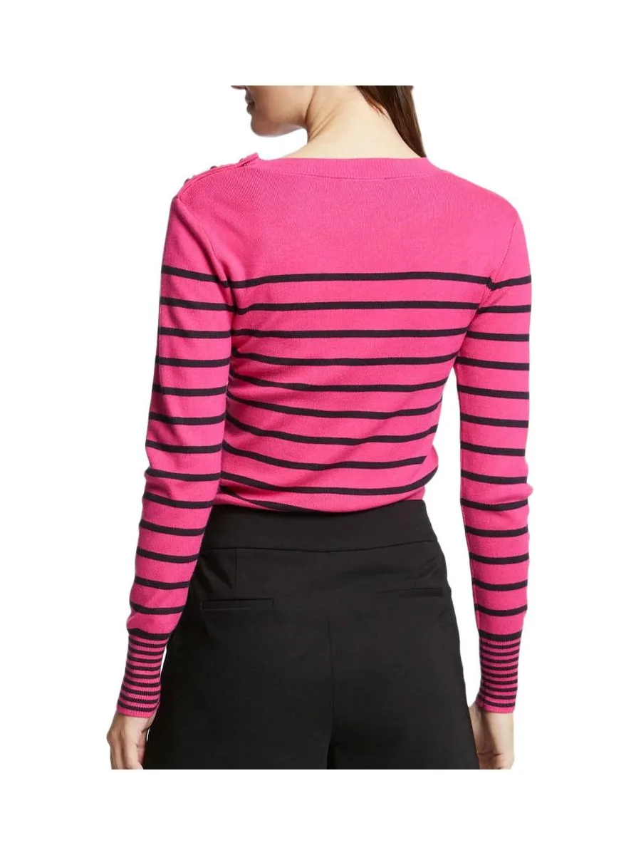 Pull Noir/Rose Femme Morgan Jauge 3
