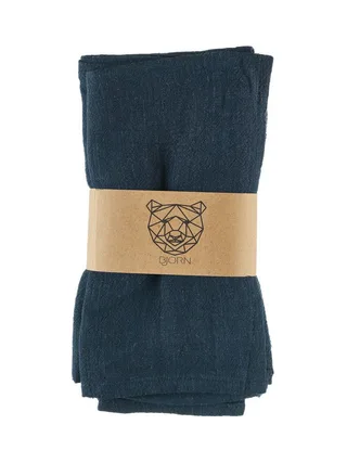 Serviette de table - 6 pièces - Lin et coton blanc crème 13