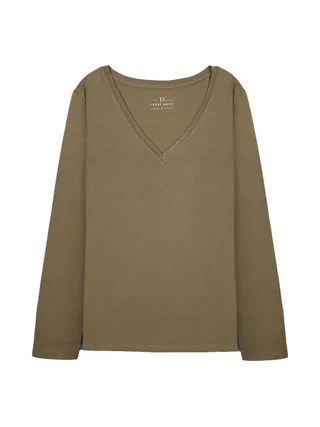 T-shirt Kaki Femme Teddy Smith Miana 1