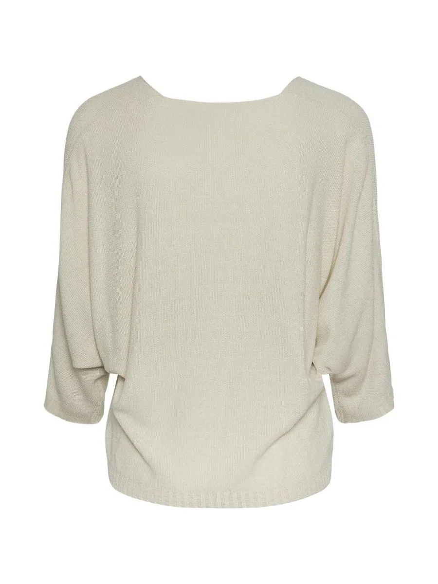 Pull Beige Femme Pieces Nuria 3