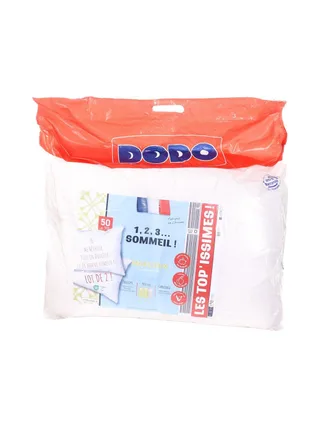 X2 Oreillers Blanc Dodo Moelleux 1.2.3. 50x70 cm 1