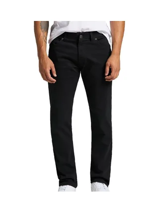 Jean straight noir Homme Lee 1