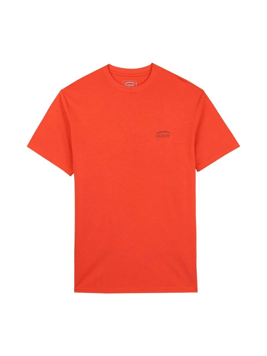 T-Shirt Rouge Homme Oxbow Fuzzy 2
