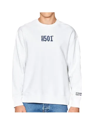 Sweat Blanc Homme Levis Relaxed Graphic 1