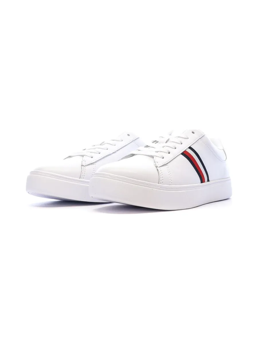 Baskets Blanches Femme Tommy Hilfiger Essential Court Snea 7