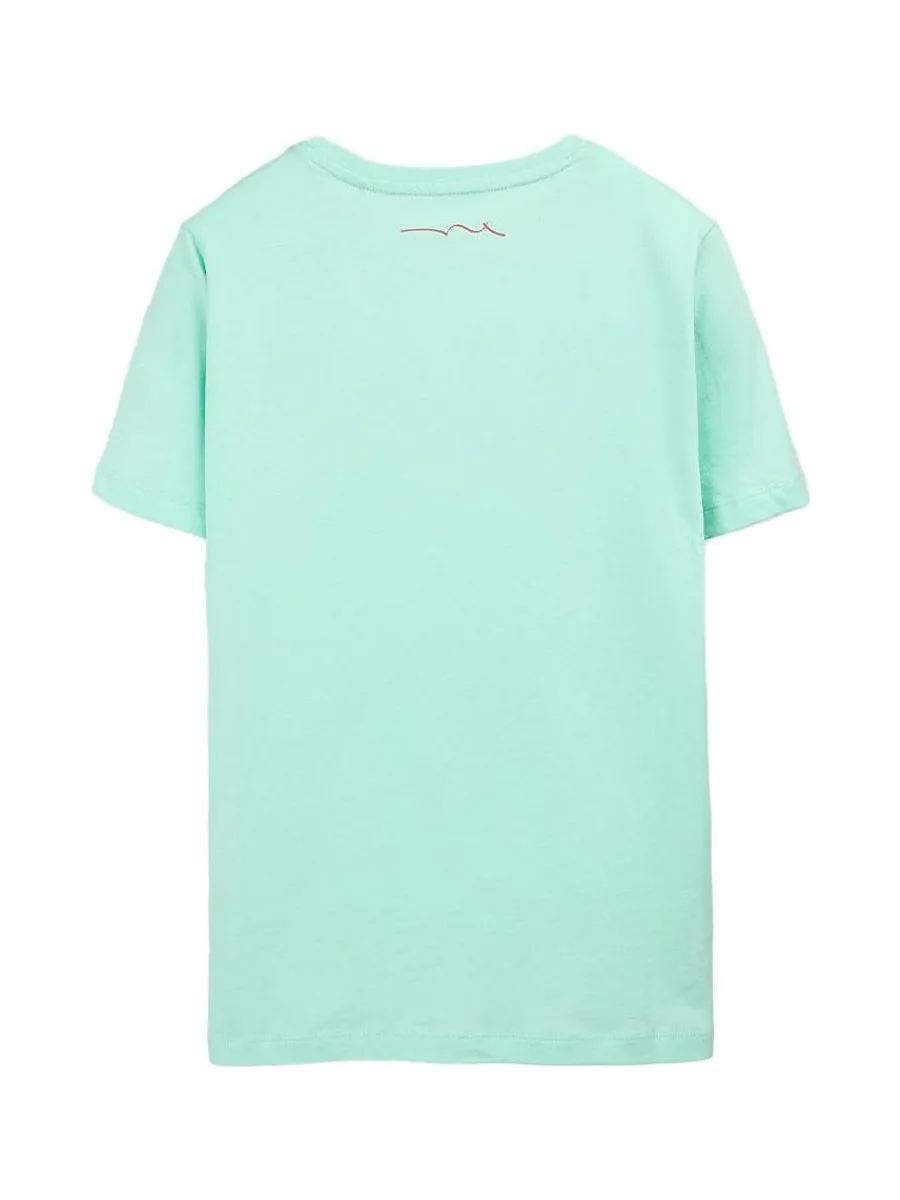 T-Shirt Vert Menthe Garçon Teddy Smith Evan 3