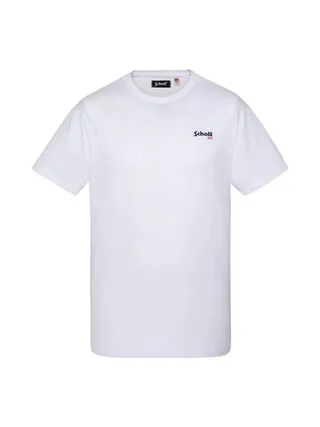 T-Shirt Blanc Homme Schott Brode 1