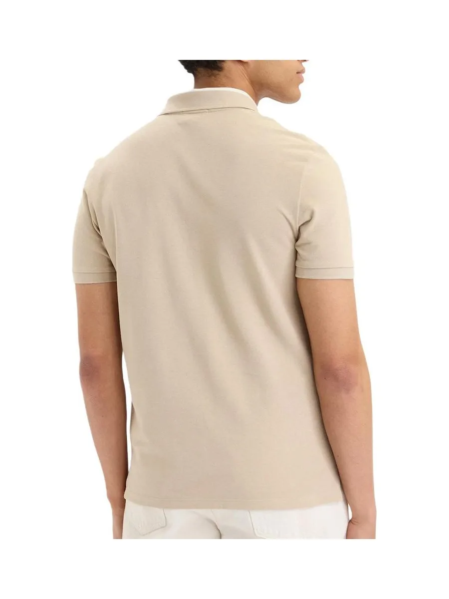 Polo Beige Homme Calvin Klein Jeans Casual Pique 2
