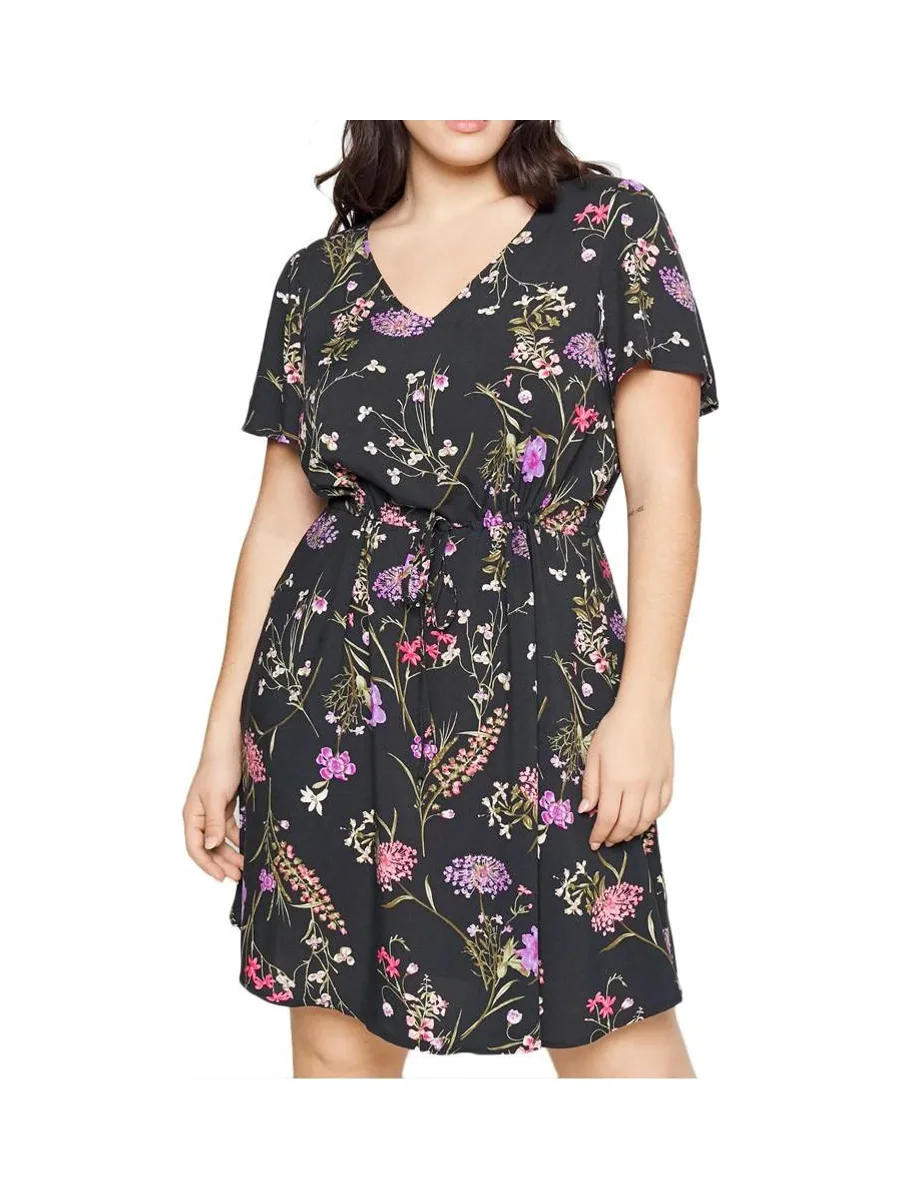 Robe Noire à Motifs Femme Vero Moda Easy 2