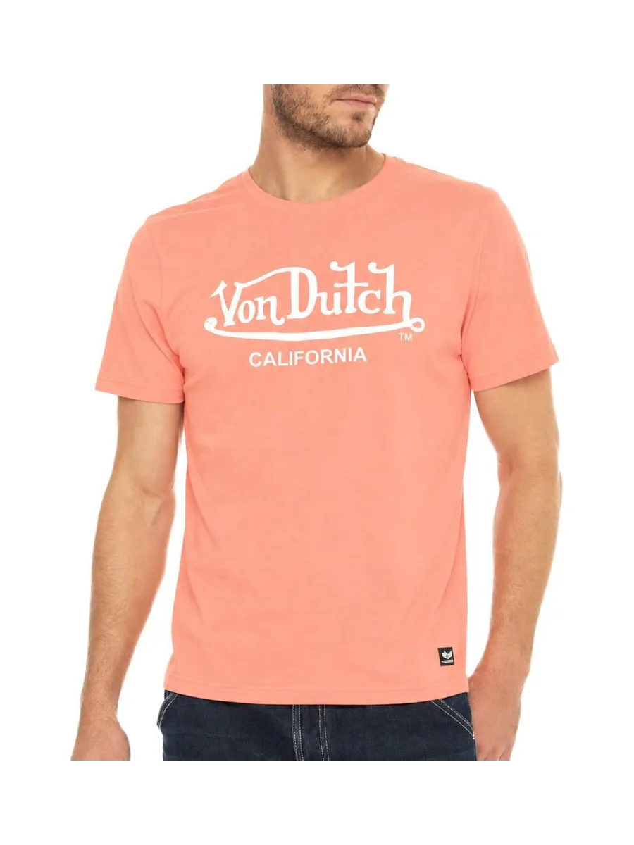 T-Shirt Rose Homme Von Dutch FIRST 2