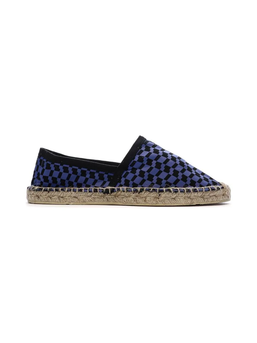 Espadrilles Damier Bleu/Noir Homme Ushuaia Dimitri 3