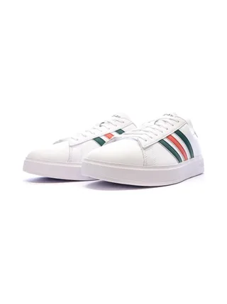Baskets Blanc/Noir/Rouge Homme Adidas Grand Court 2.0 6