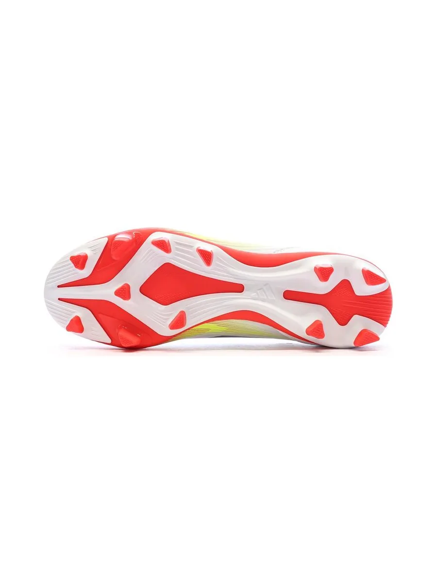 Chaussures de Foot Blanc/Rouge Homme Adidas F50 Club FG/MG 6
