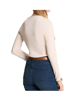 T-Shirt Manches Longues Beige Femme Morgan TRESOR 2