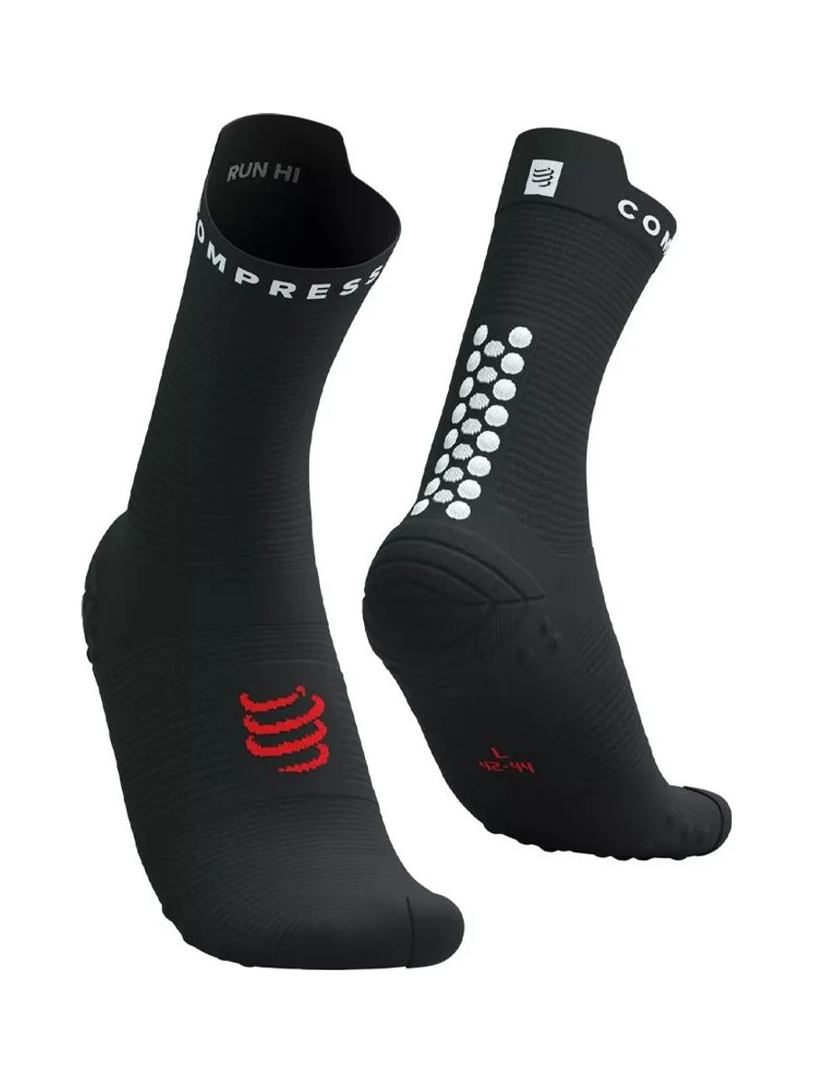 x1 Paires Chaussettes Blanc/Noir Mixte Compressport Pro Racing Socks V4.0 2