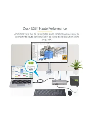 StarTech.com 155UE-USB4-DOCK laptop dock/port replicator 10