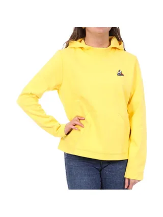 Sweat à Capuche Jaune Femme Le Coq Sportif Hoody N°9 1