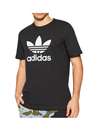 T-shirt Noir Homme Adidas Trèfle 1