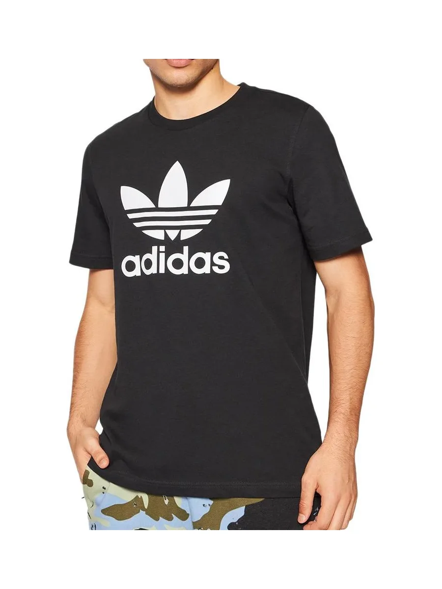 T-shirt Noir Homme Adidas Trèfle 2