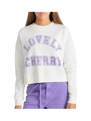Sweat Blanc/Violet Fille Le Temps Des Cerises Stephagi 1
