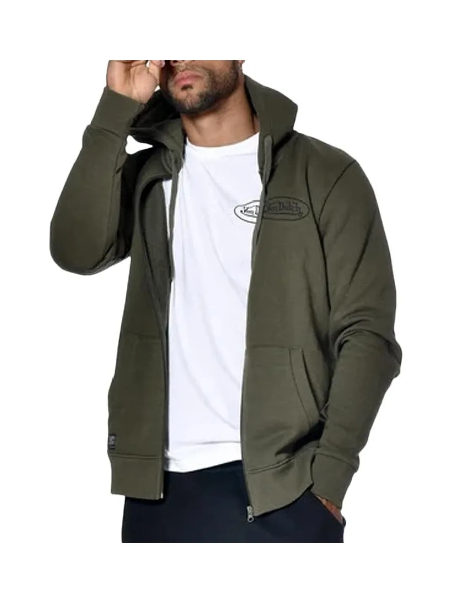 Sweat Zippé Vert Homme Von Dutch SLIGN 2