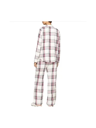 Pyjama Blanc à carreaux Femme Tommy Hilfiger Heritage 2