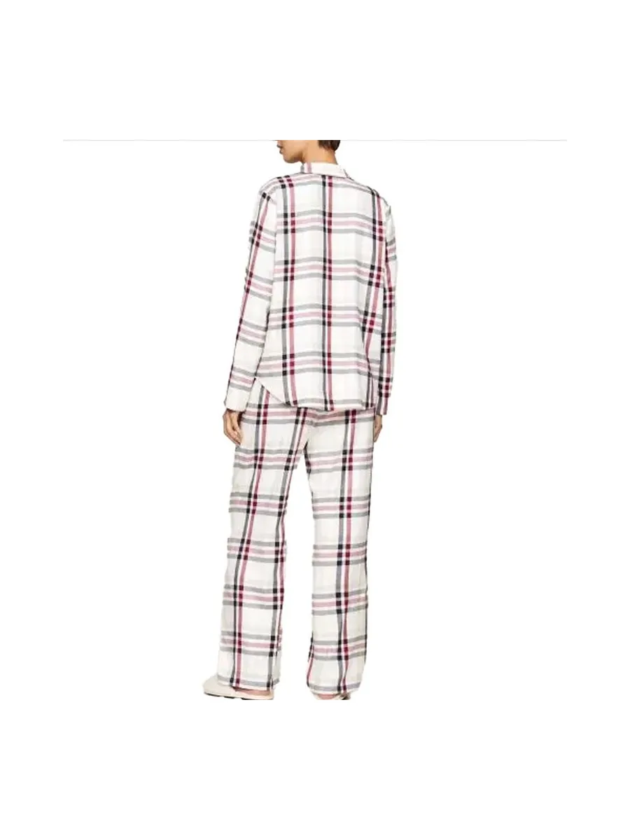 Pyjama Blanc à carreaux Femme Tommy Hilfiger Heritage 3
