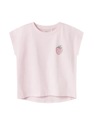 T-Shirt Rose Fille Name it Capsl 1