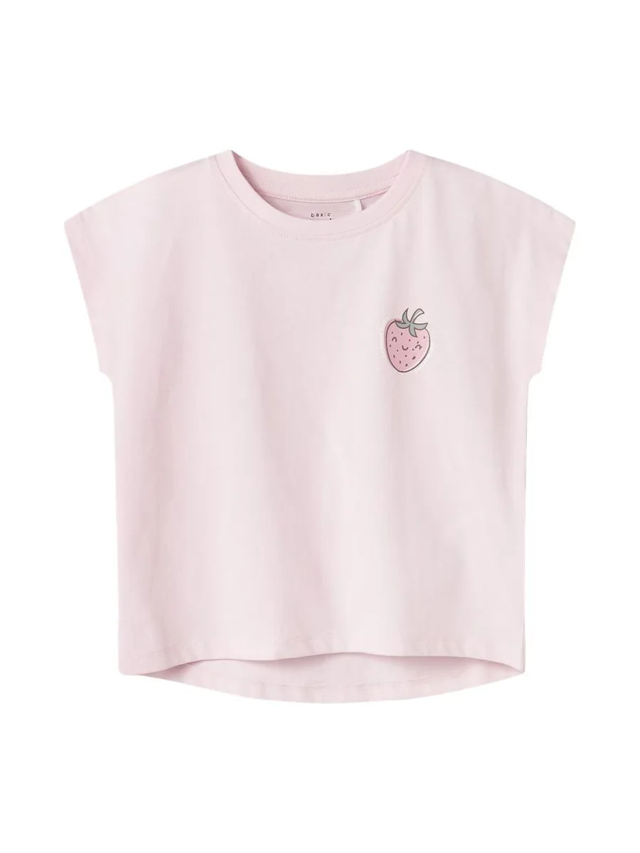 T-Shirt Rose Fille Name it Capsl 2
