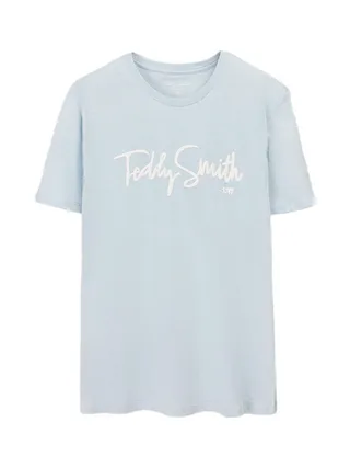 T-Shirt Bleu Homme Teddy Smith Evry 1