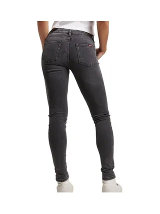 Jean Skinny Noir Femme Superdry Mid Rise 2