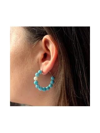 Boucles d'Oreilles Véritable Perle de Culture d'Eau Douce Ronde 6-7 mm — Argent 925 Millièmes 2
