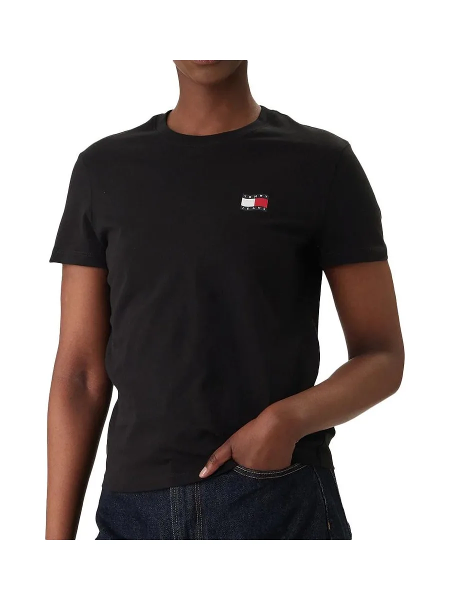 T-Shirt Noir Femme Tommy Hilfiger Tjw Reg 2