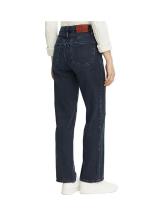 Jean Straight Bleu Femme Calvin Klein Jeans High Rise 2