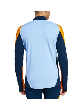Real Madrid T-Shirt Manches Longues Bleu/Orange Homme Adidas 2