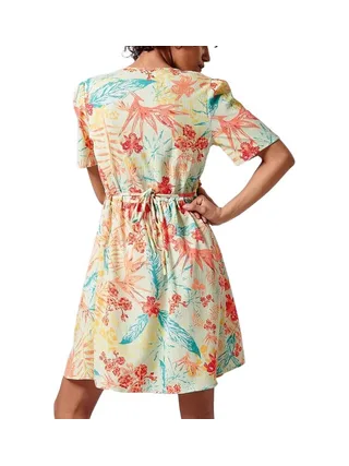 Robe Verte Fleurie Femme Kaporal CADILE 2