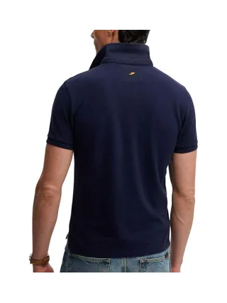 Polo Marine Foncé Homme Superdry Classic Pique 2