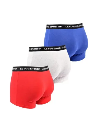 Lot de 3 Boxers Rouge/Gris/Bleu Homme Le Coq Sportif Boxer 2