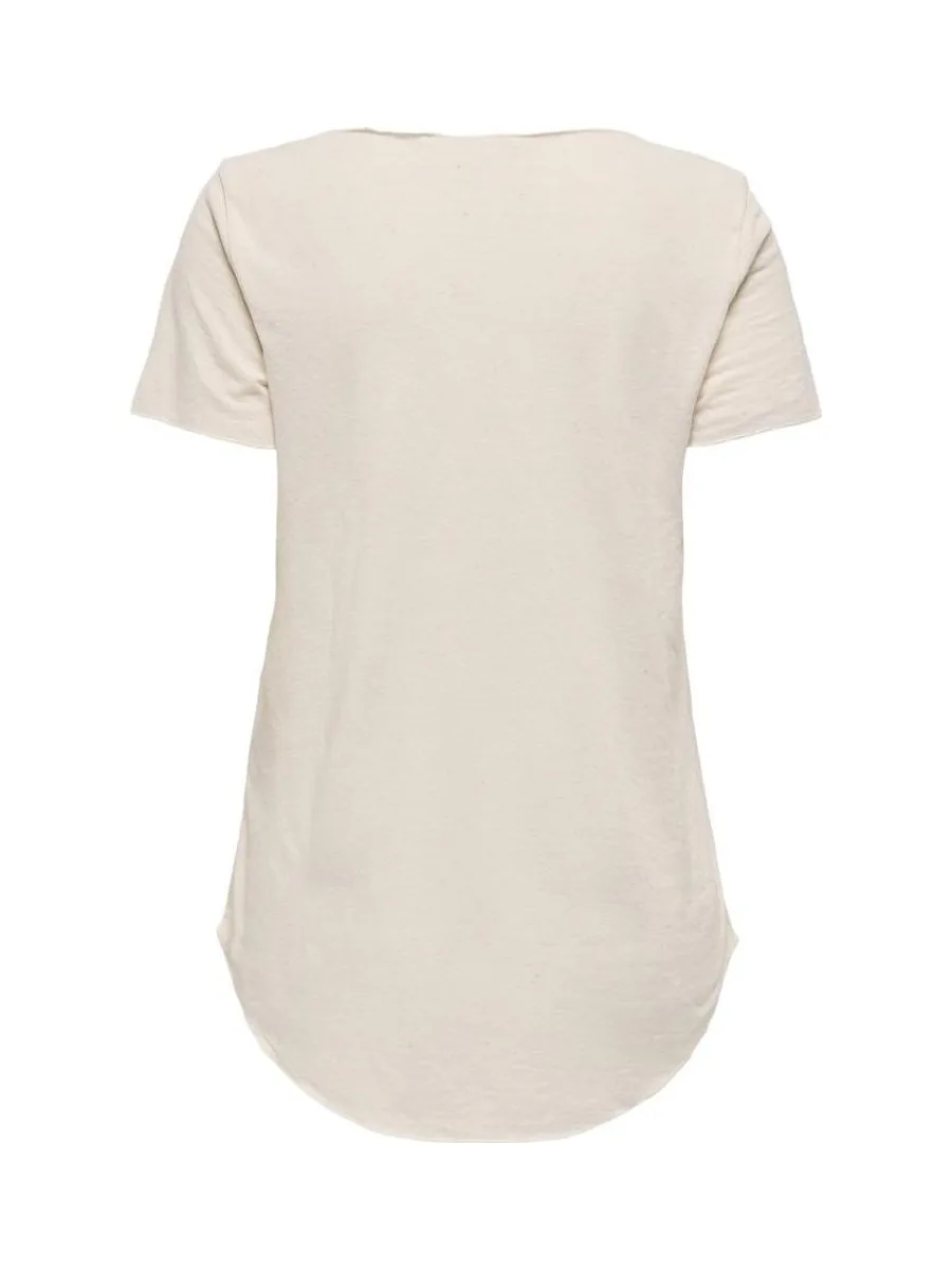 T-Shirt Beige Femme JDY Linette 3
