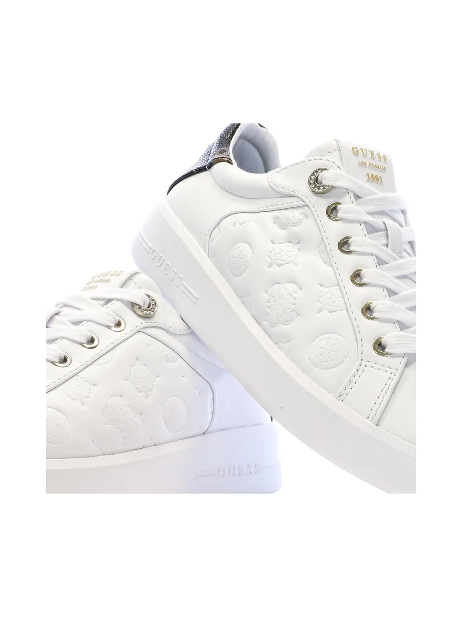 Baskets Blanc/Noir Femme Guess FLJRONFAL12 8