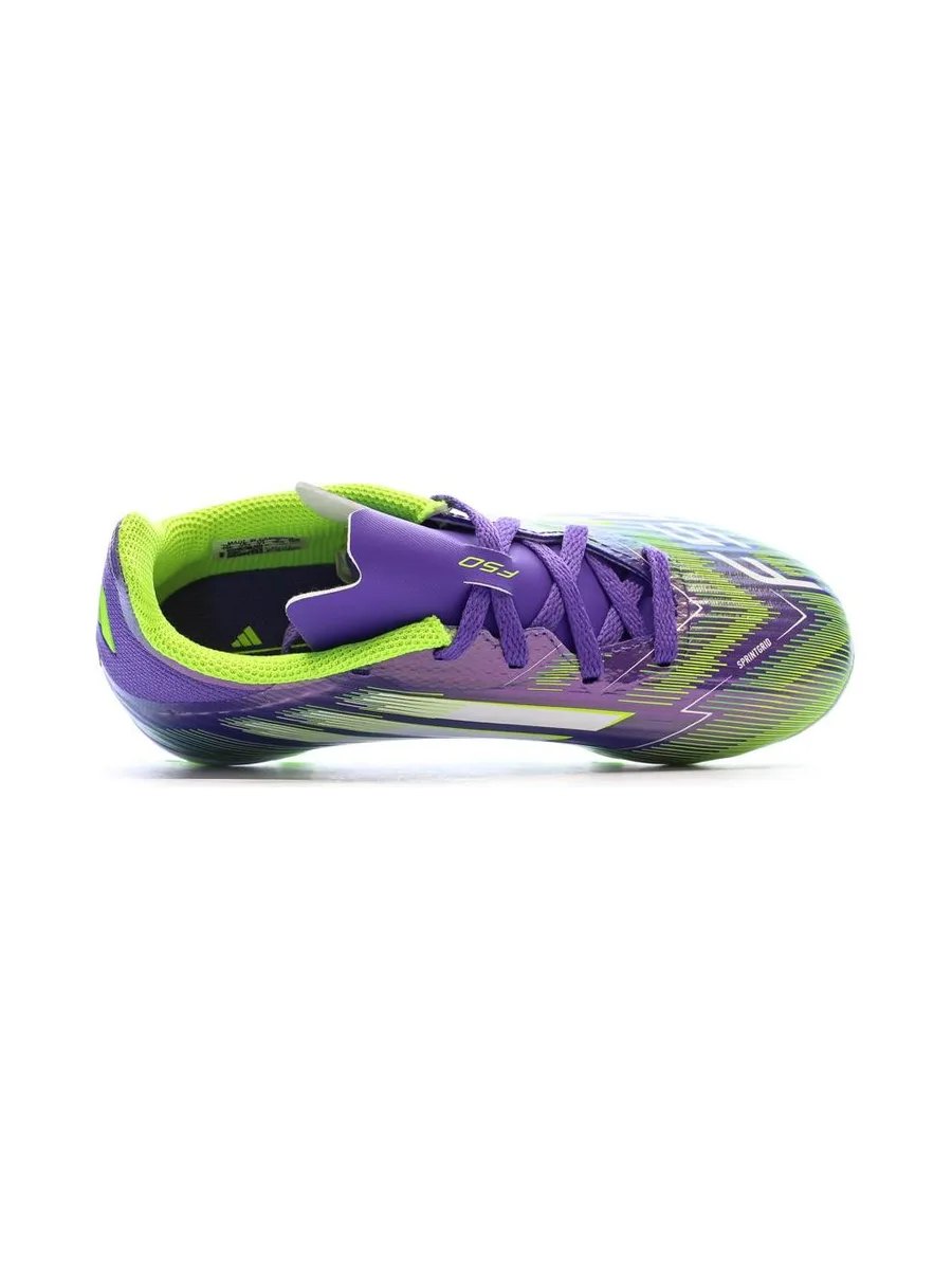Baskets Violet/Verte Garçon Adidas F50 League 5