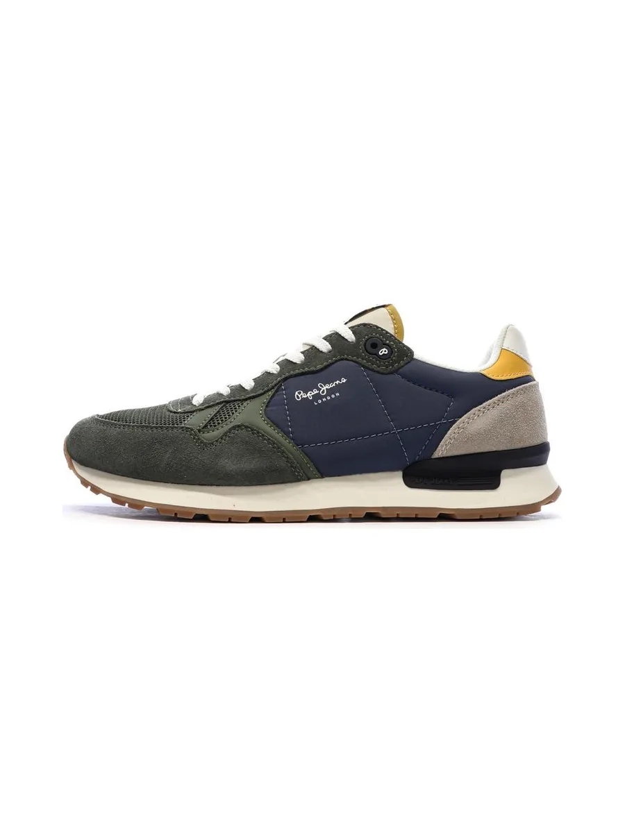 Baskets Vertes Homme Pepe jeans Brit Prints 2