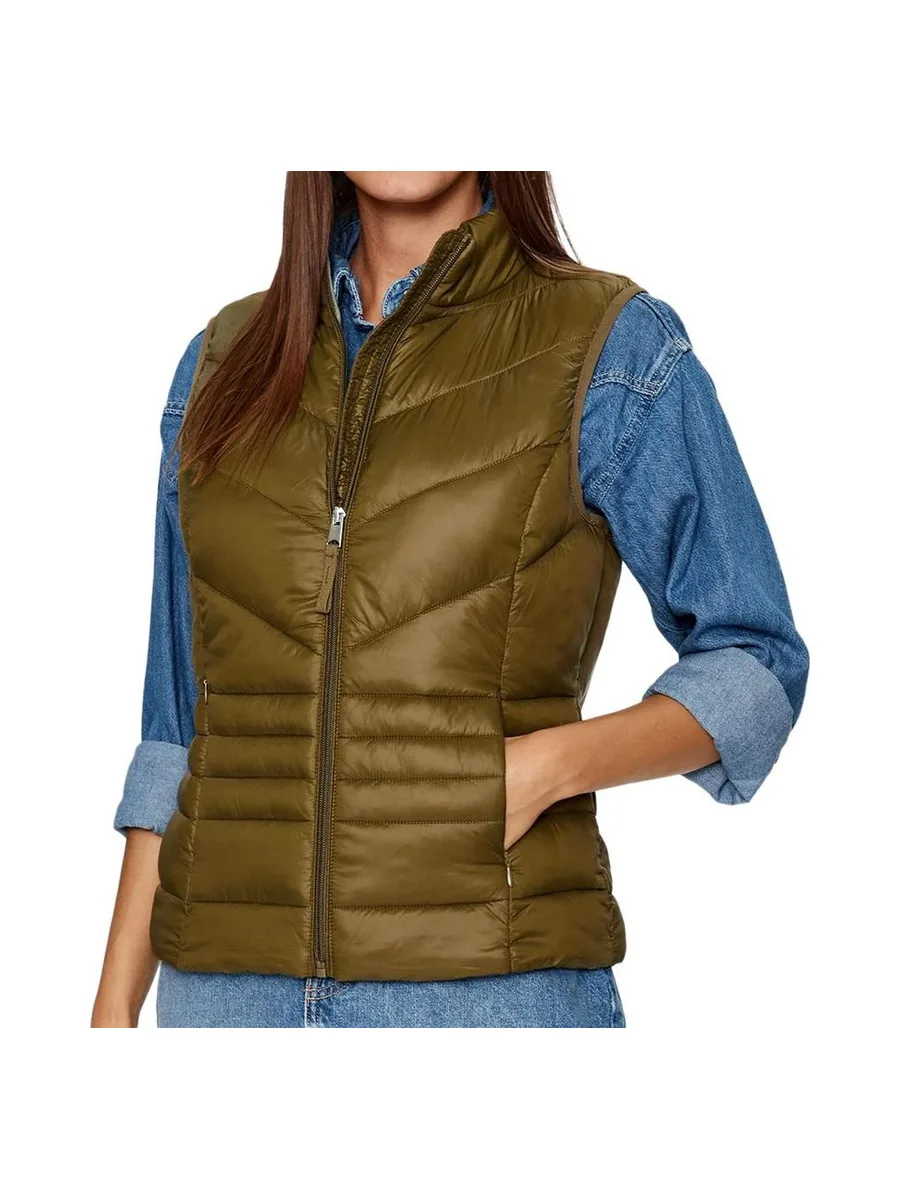 Doudoune sans manche Kaki Femme Vero Moda Sorayasiv 2