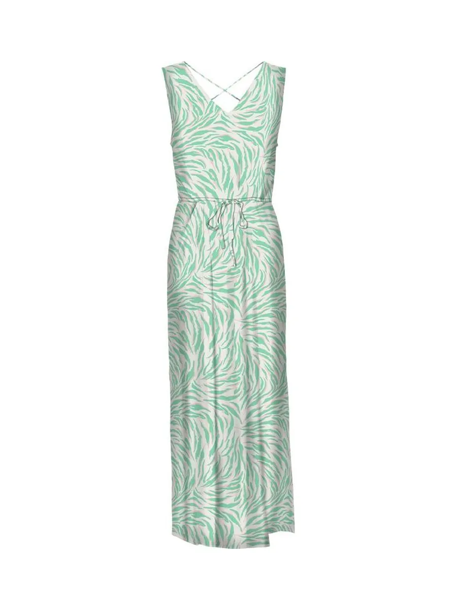 Robe Verte/Beige Femme Vero Moda Easy Joy 3
